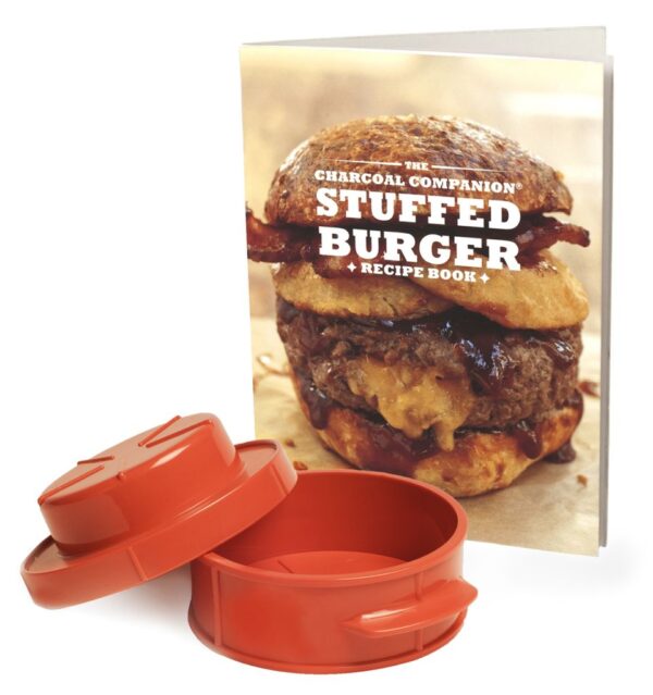 Charcoal Companion Forma na plněný hamburger s kuchařkou
